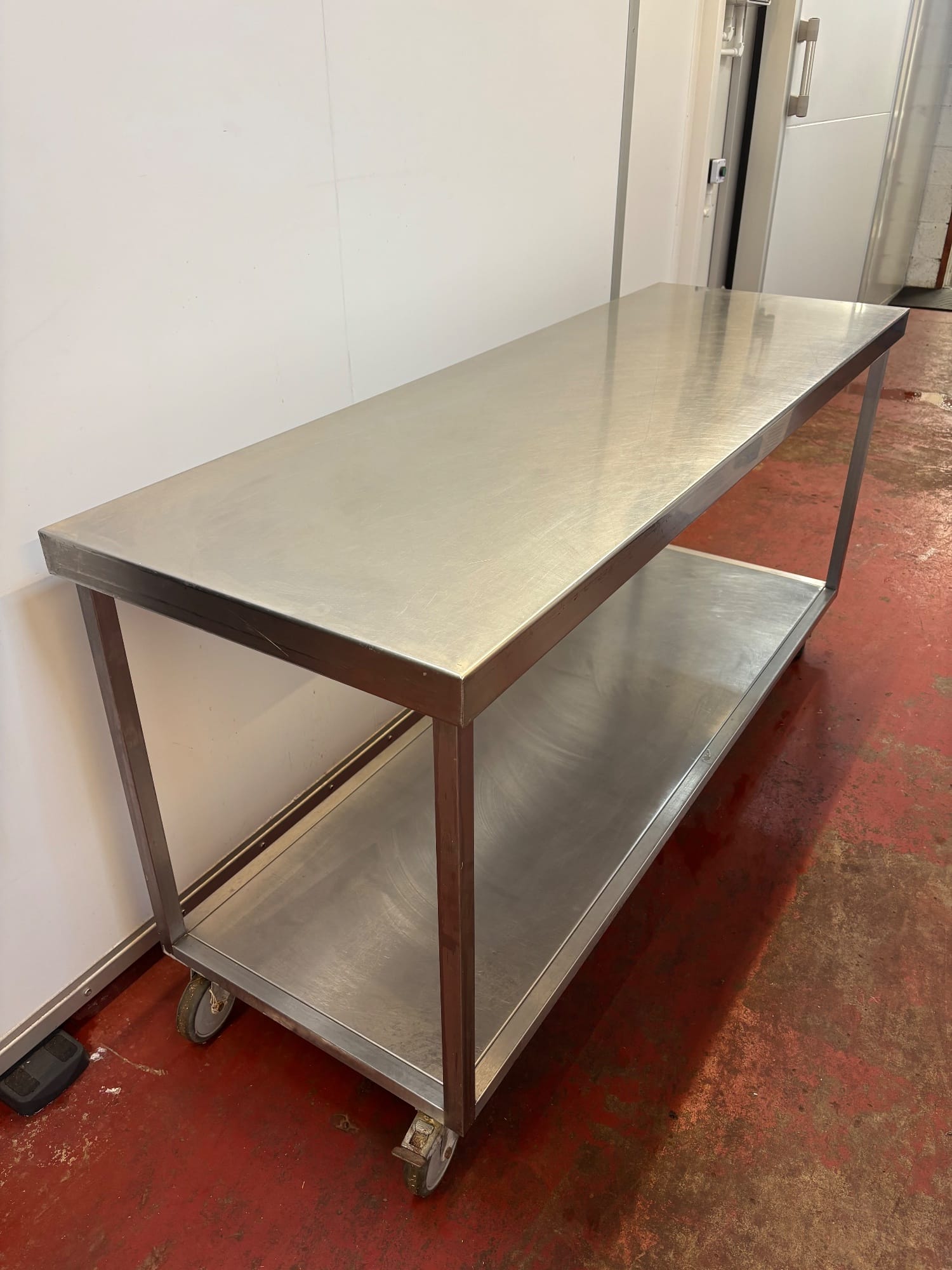 Stainless Steel Desk with wheels